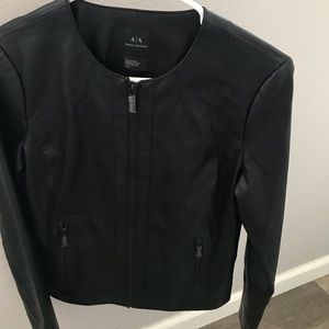 authentic ARMANI EXCHANGE leather jacket